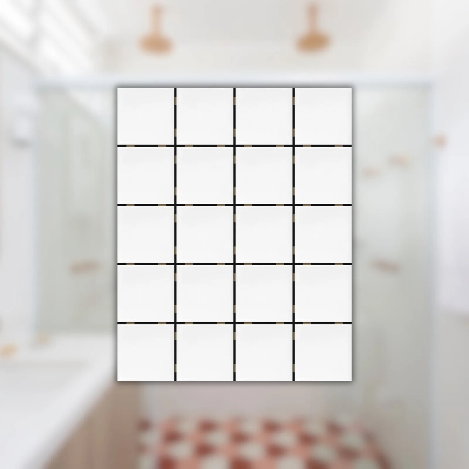 Revestimento Eliane Galeria 7,5x7,5 "A" Mesh Branco Acetinado
