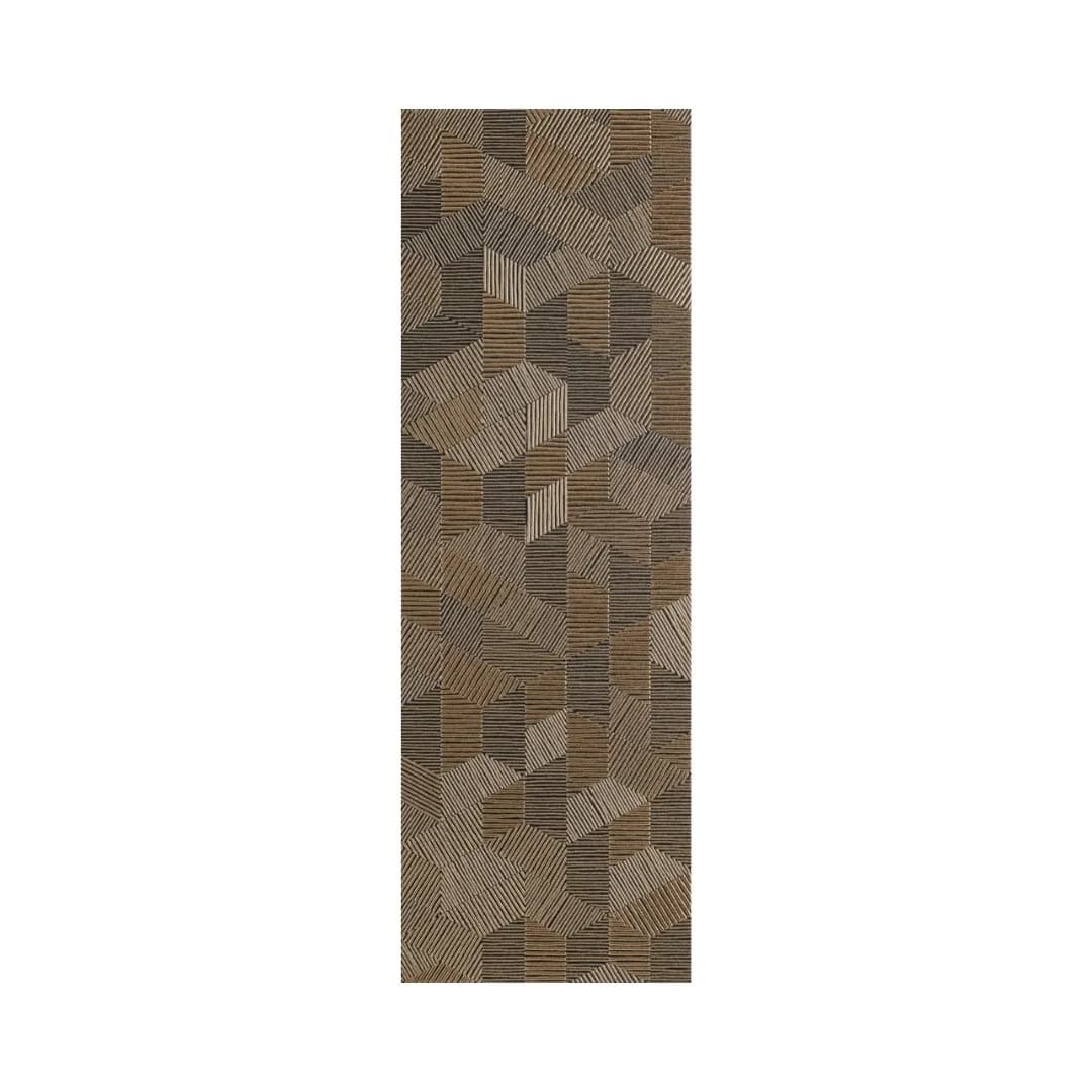 Revestimento Bege Metalizado 30x90 Eliane Tetris Ouro RET "A"