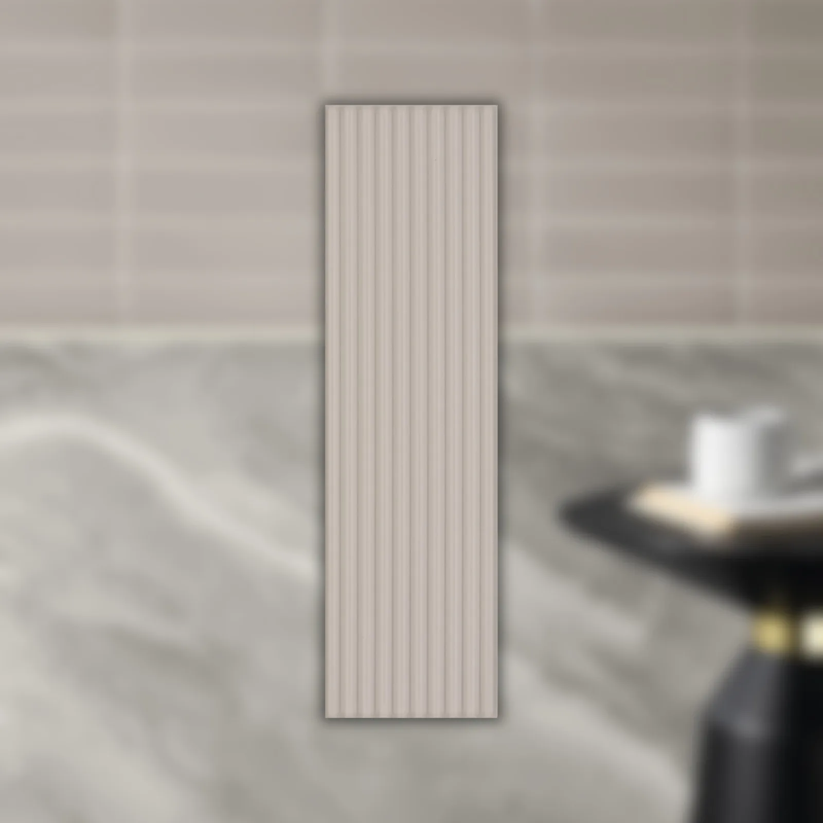 Revestimento Tijolinho Bege Fosco 7x24,4 Portobello Ligne Brut Mate Bold "A"