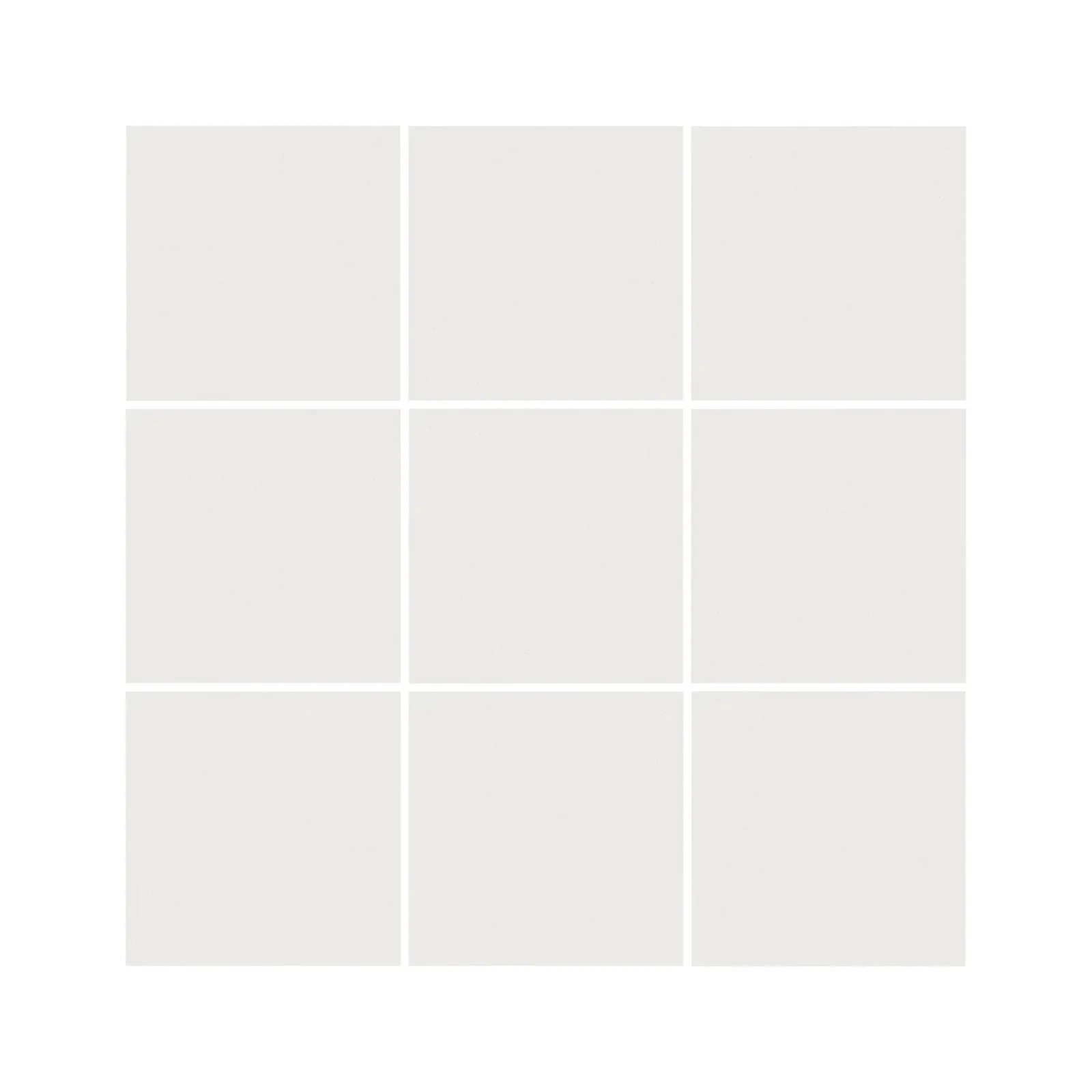 Revestimento Branco "A" 9,5x9,5 Portobello Surfaces Glacier Flat (Tela 29x29)
