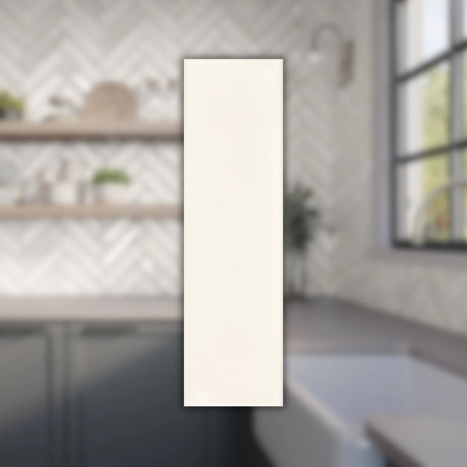 Revestimento Branco Mate 7x24,4 Portobello Vivant Blanc Bold "A"