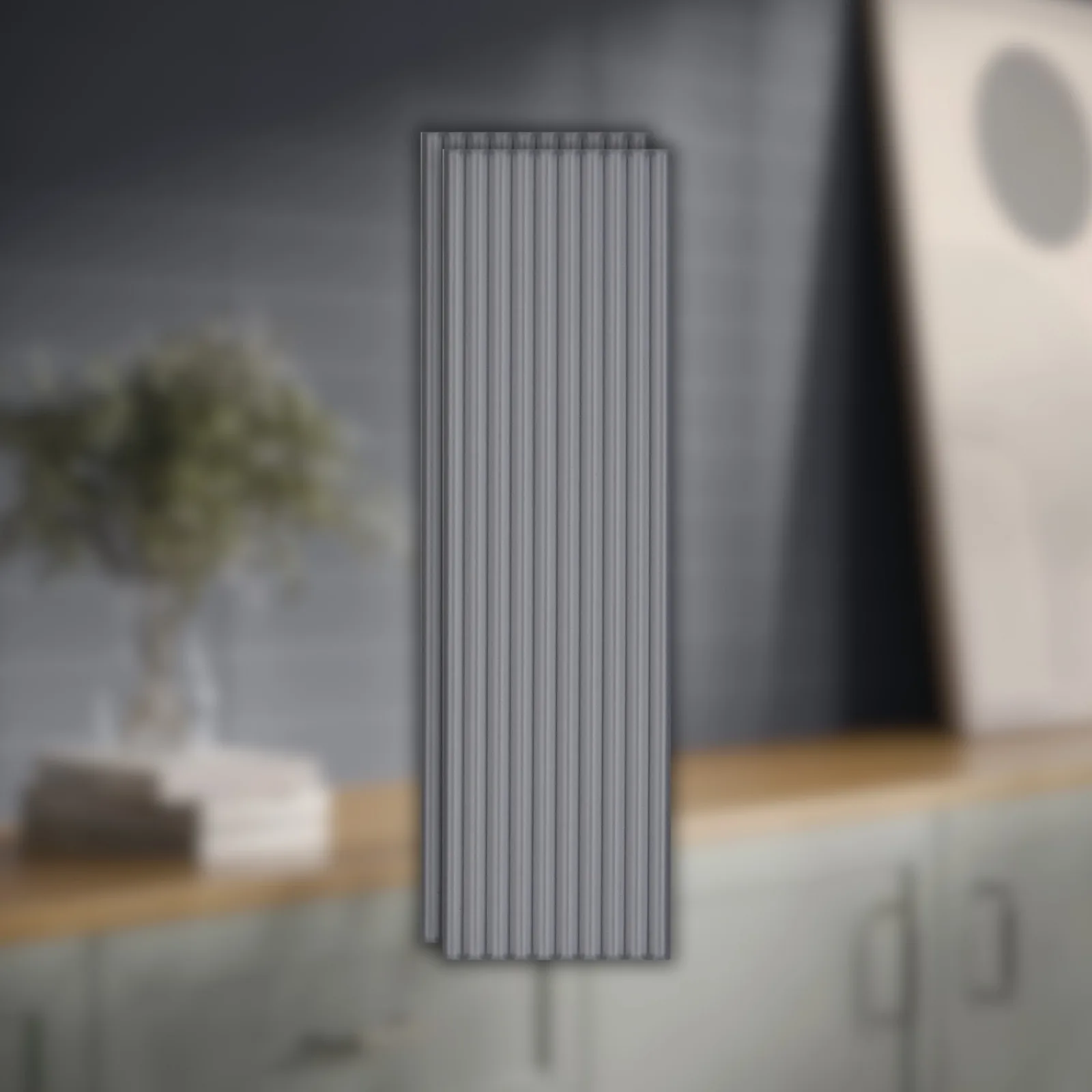 Revestimento Tijolinho Cinza Fosco 7x24,4 Portobello Vivant Ligne Gris Mate Bold "A"