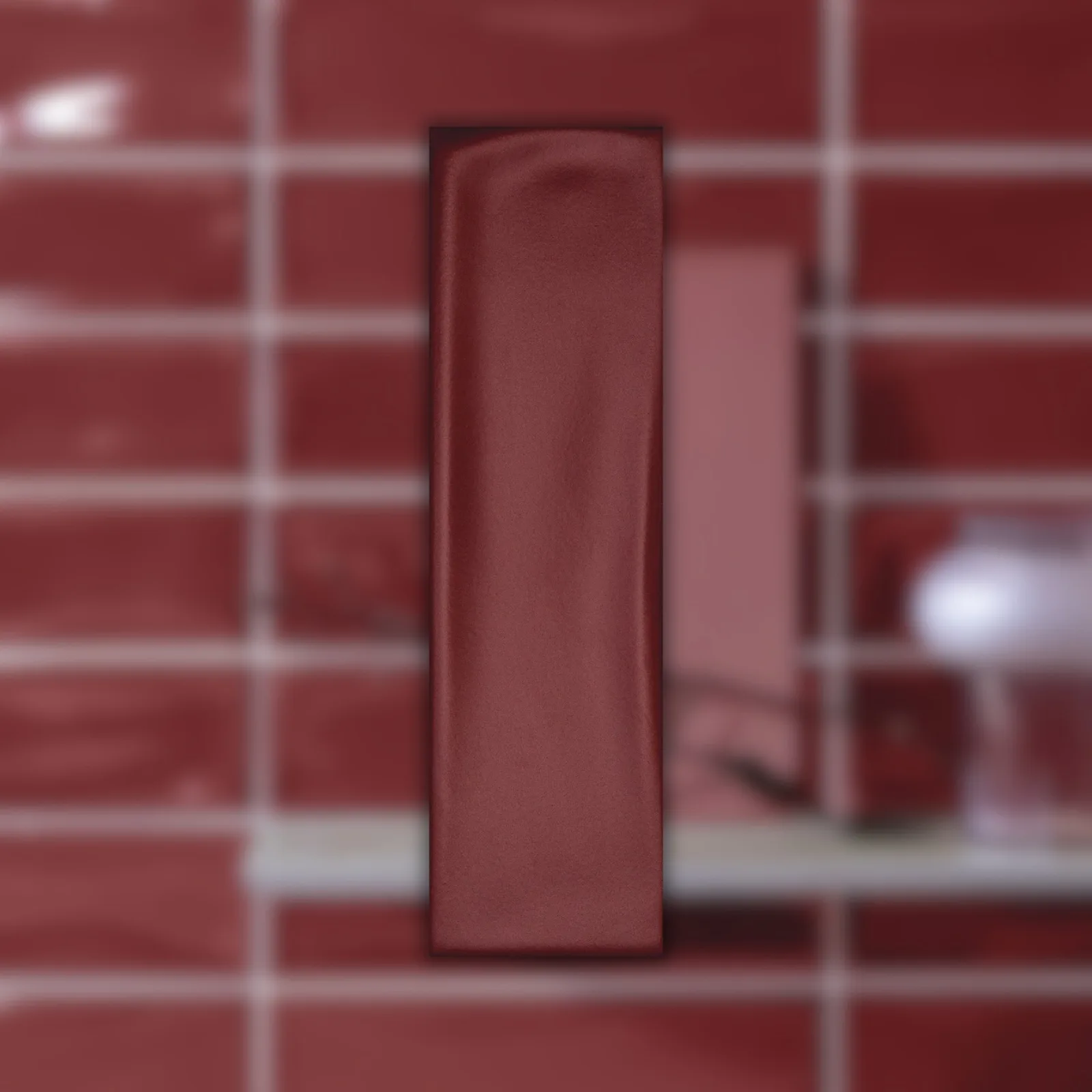 Revestimento Vermelho Mate 7x24 Portobello Vivant Magenta Mt Bold "A"