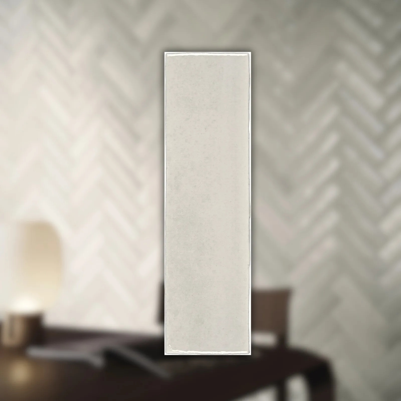 Revestimento Branco Brilho 6,5x23 Portobello Artfact Off White Bold "A"