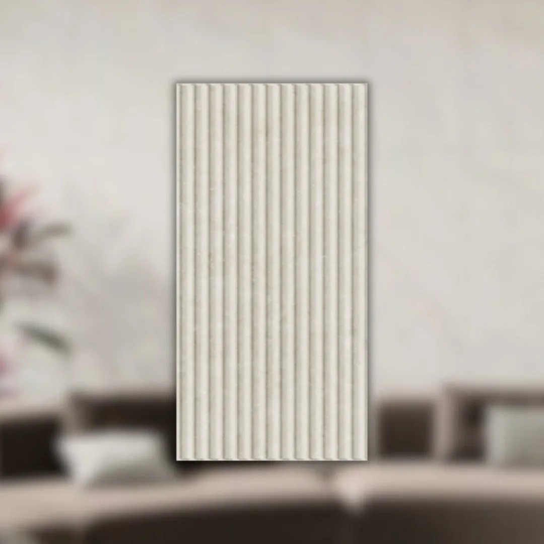 Revestimento Beige Acetinado 45x90 Biancogres Flut Onix Reale RET "A"