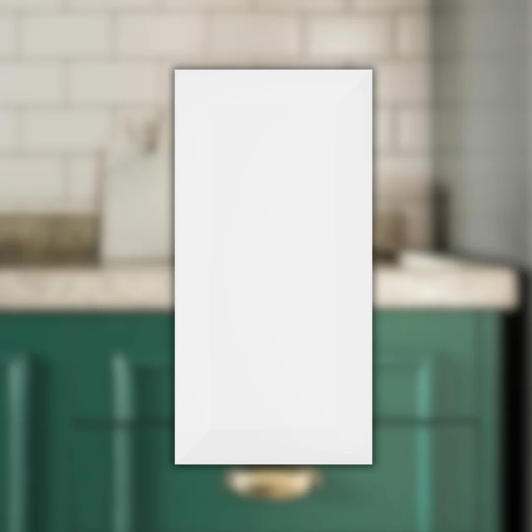 Revestimento Cerâmico Branco Brilhante 10x20 Eliane Metro White Bold "A"