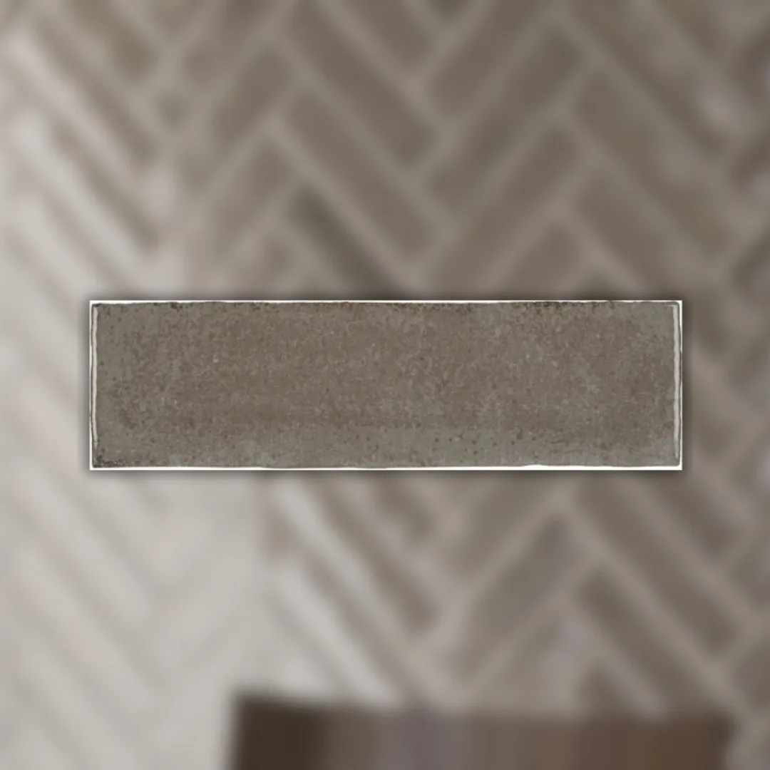 Revestimento Marrom Brilhante 6,5x23 Portobello Artfact Fog Bold "A"