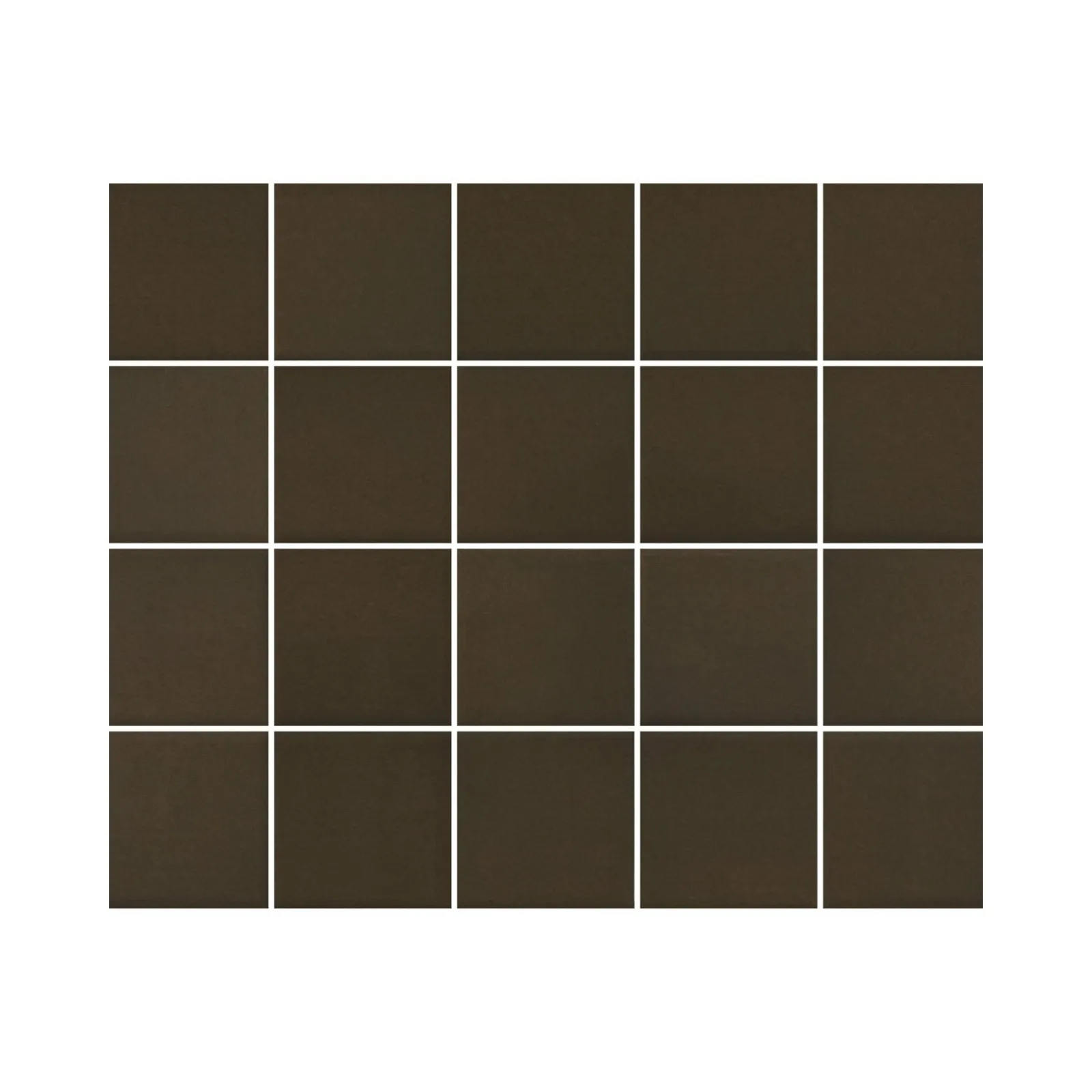 Revestimento Marrom Brilhante 7,5x7,5 Eliane Neutral Espresso Mesh Bold "A"