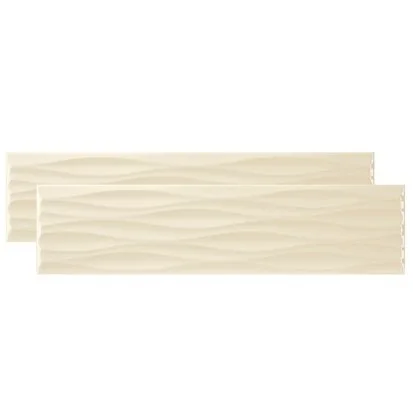 Revestimento Portobello Krea Ripple 10x40 "A" Br Bold Vanilla