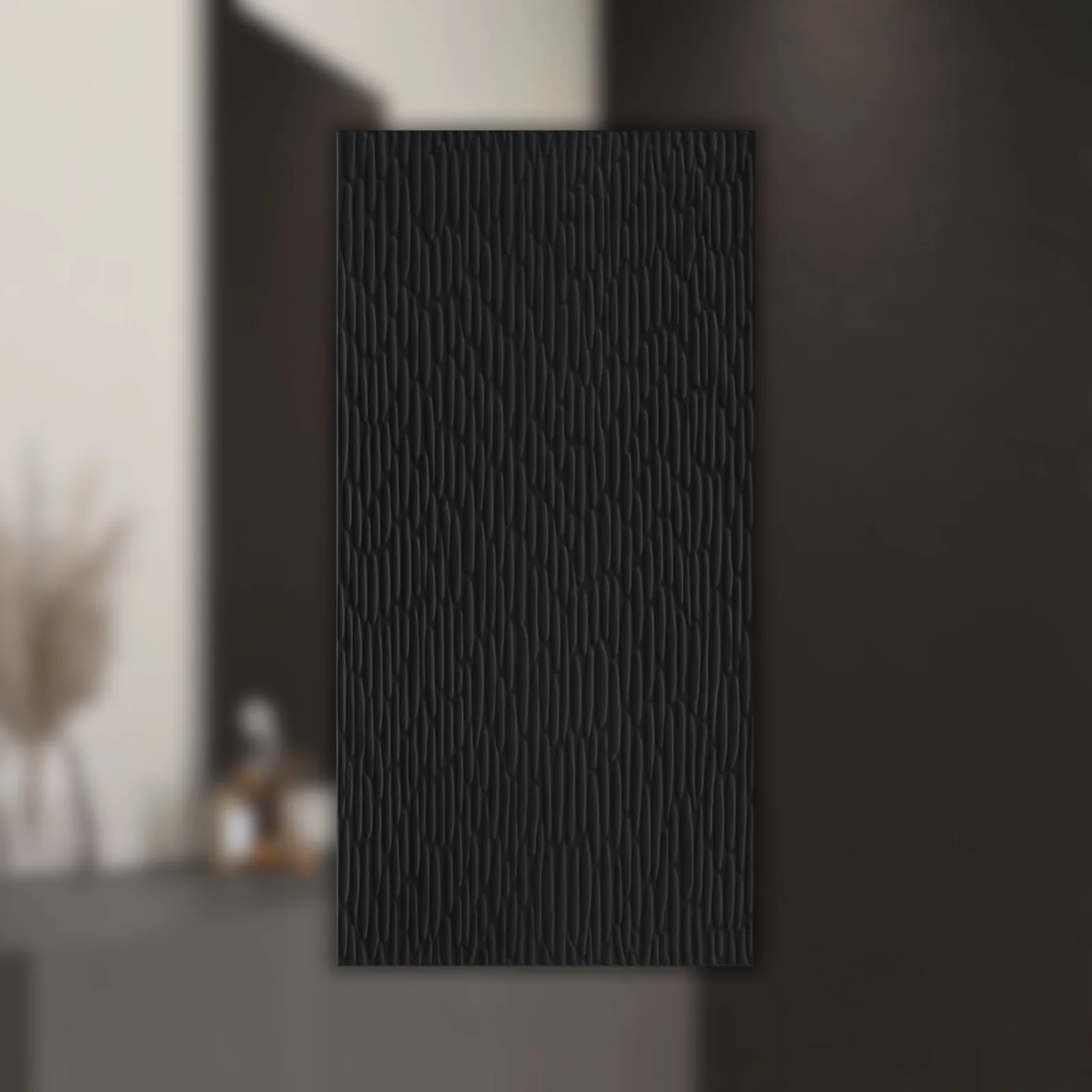 Revestimento Preto Mate 60x120 Decortiles Carol Gay Lascas RET "A"