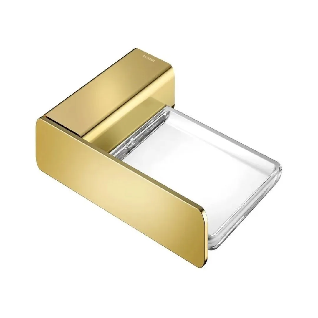 Saboneteira De Parede Ouro Polido Docol Flat