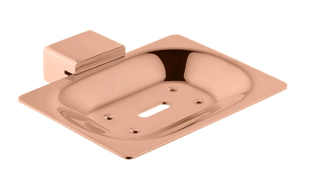 Saboneteira de parede Rosé Gold Lexxa Bagno LX7169RG