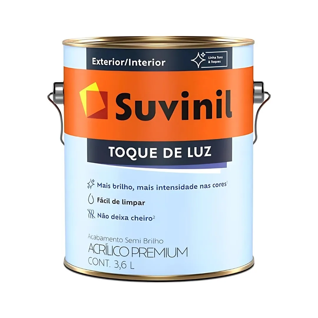 Tinta Suvinil 3,6 L Acrílica Semi Brilho Branco