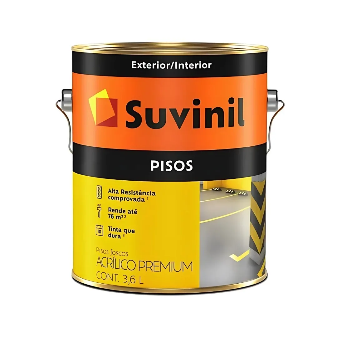 Tinta Suvinil Piso 3,6 L Acrílico Cinza