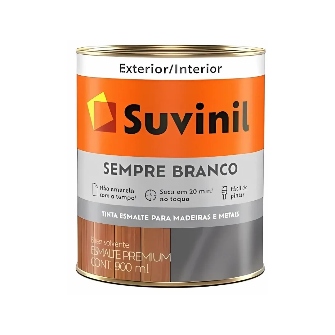 Tinta Suvinil Sempre Branco 0,9L Esmalte Branco