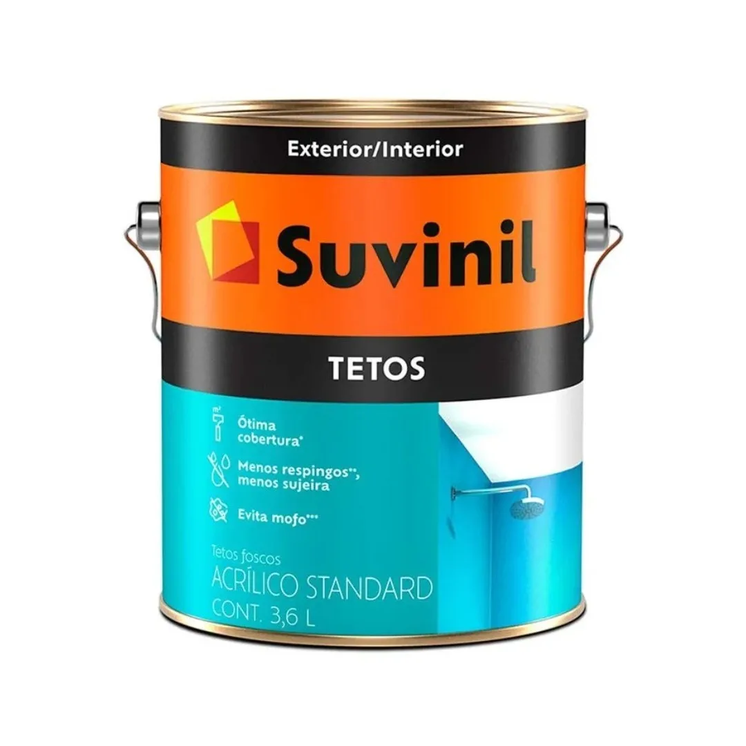 Tinta Suvinil Tetos 3,6 L Acrílica Branco